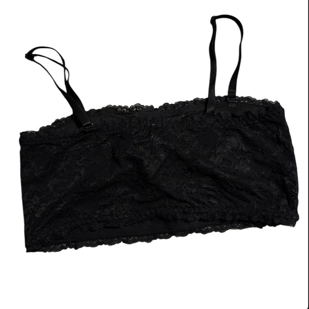 Torrid Curves Black Lace Bandeau size L - Picture 3 of 5
